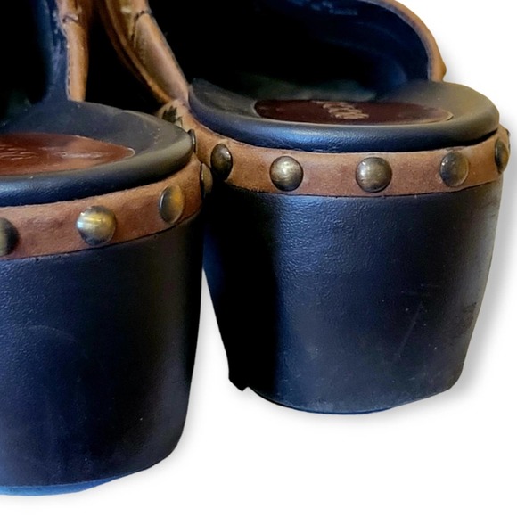 Ecco clogs leather size 8 - Picture 5 of 6